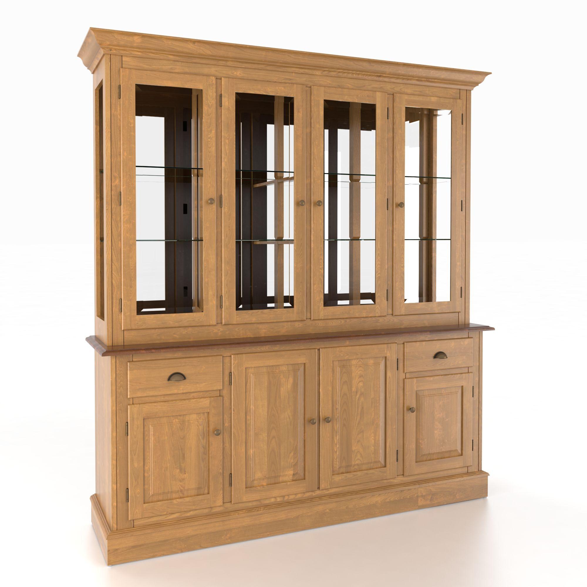 Canadel Custom Dining BUF072023301MAAx1+HUT07202NA01MAAx1 Customizable 72 Inch Hutch & Buffet